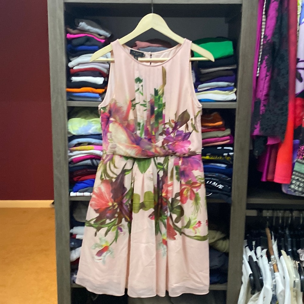 Pink Ted Baker floral dress